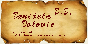 Danijela Dolović vizit kartica